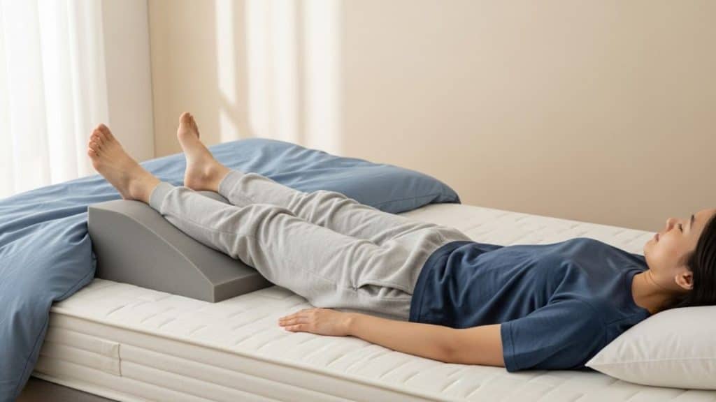 back-sleeping-with-legs-raised-on-a-wedge-pillow
