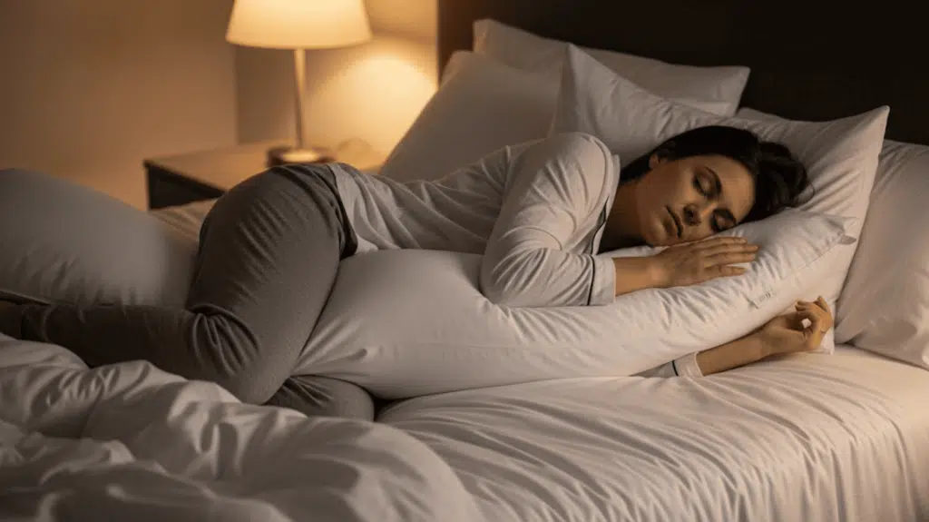side-sleeping-with-a-full-body-pillow