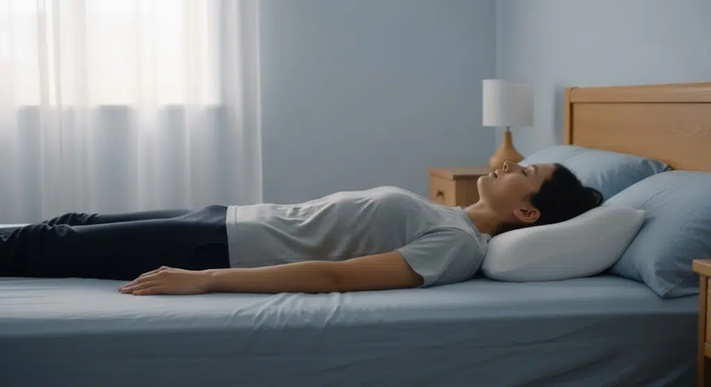 Back Sleeping with Arms at Sides