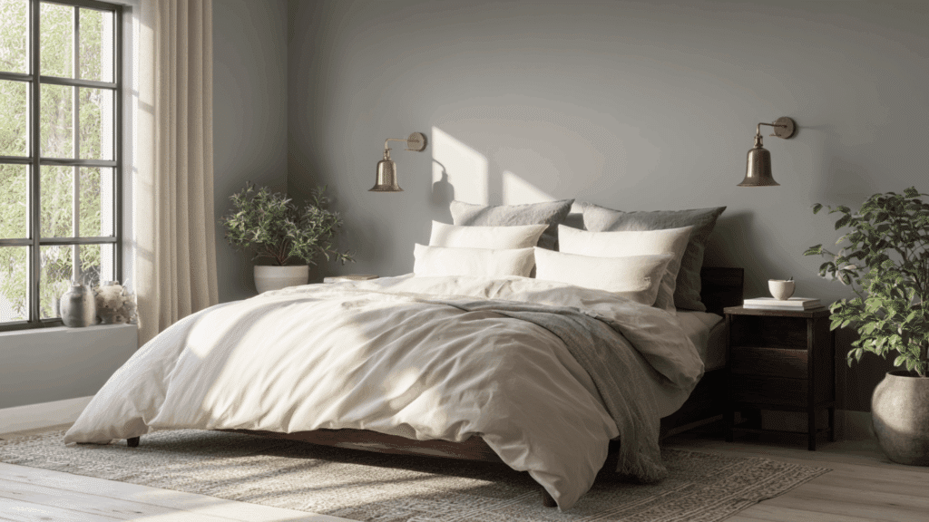 17 soft gray and oatmeal color palette