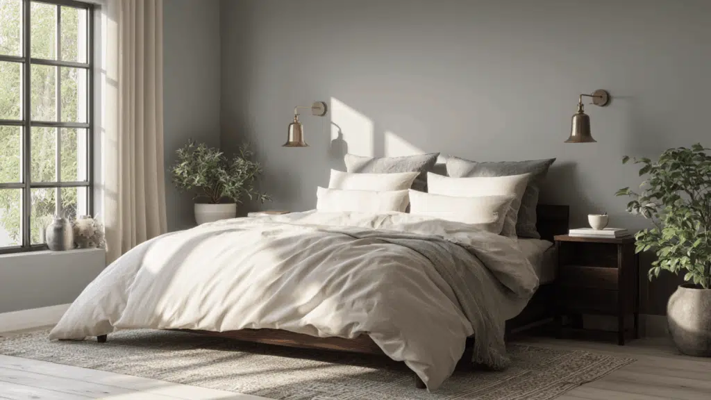 17 soft gray and oatmeal color palette