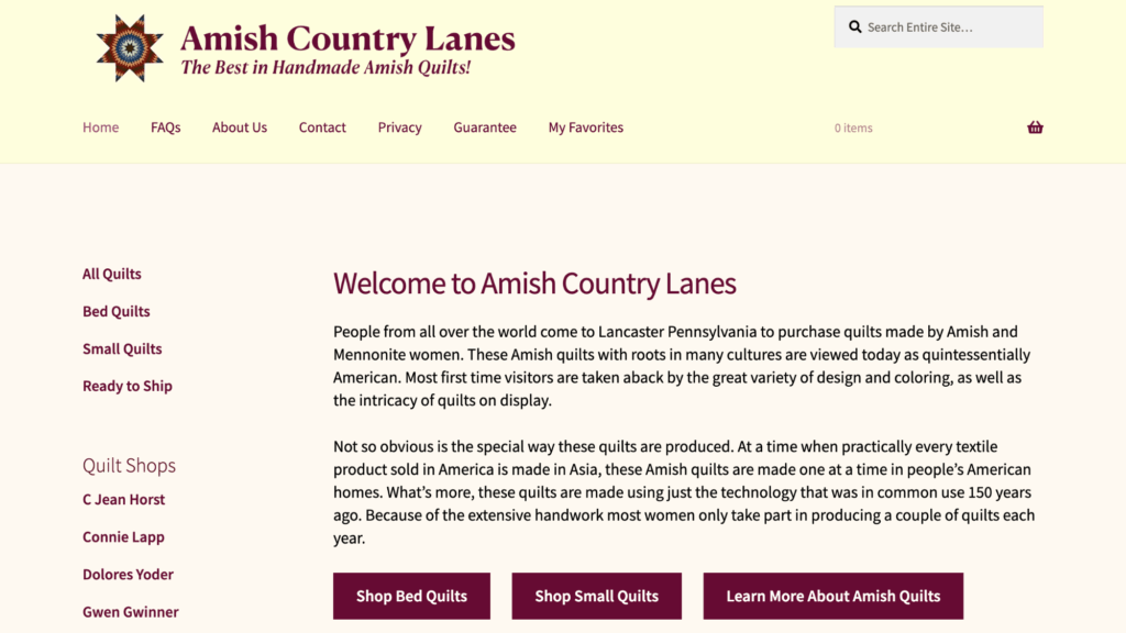 amish country quilts