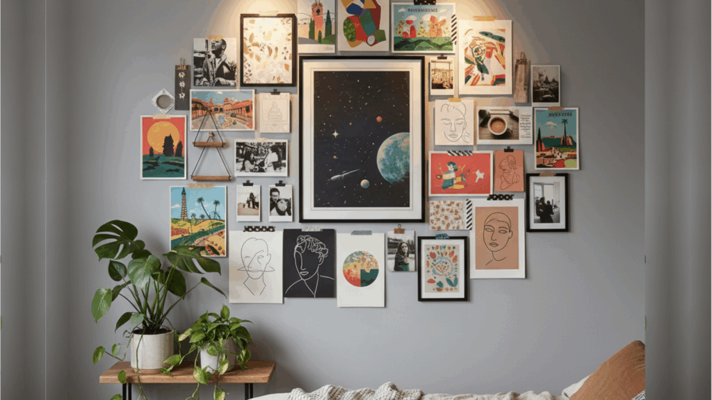 art wall collage