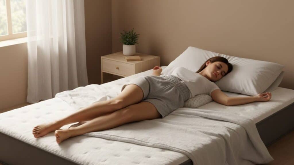 back sleep with a pillow under lower back