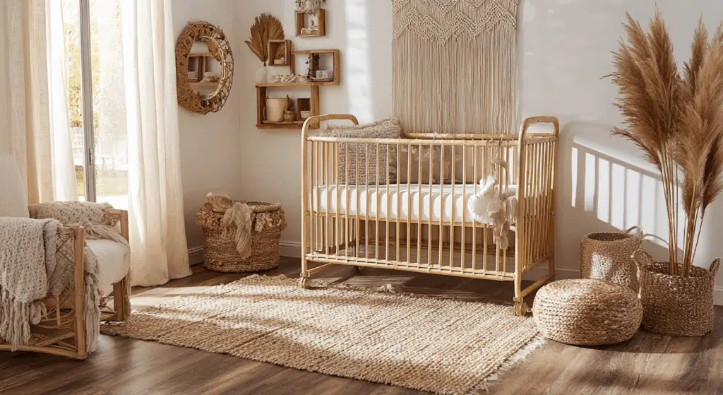 boho nursery touches