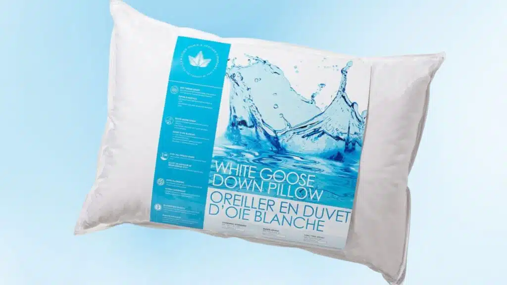 canadian Down and feather white goose feather pillow
