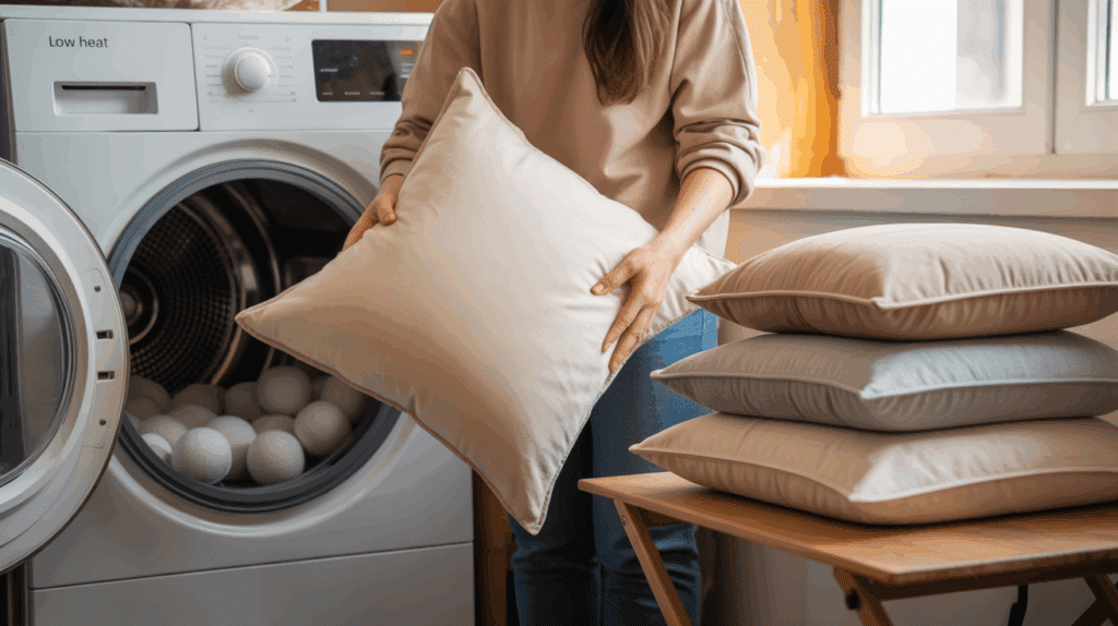 drying and fluffing pilow