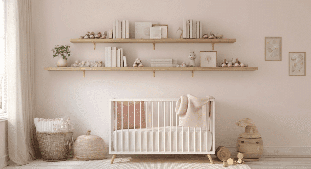 floating shelves for storage