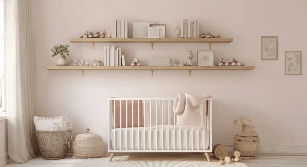 floating shelves for storage