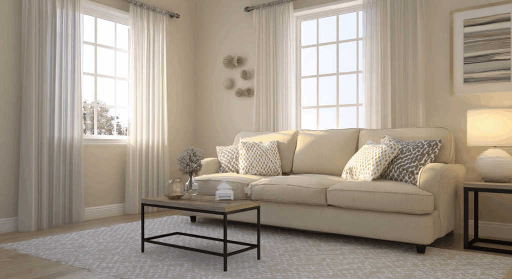 hang curtains higher