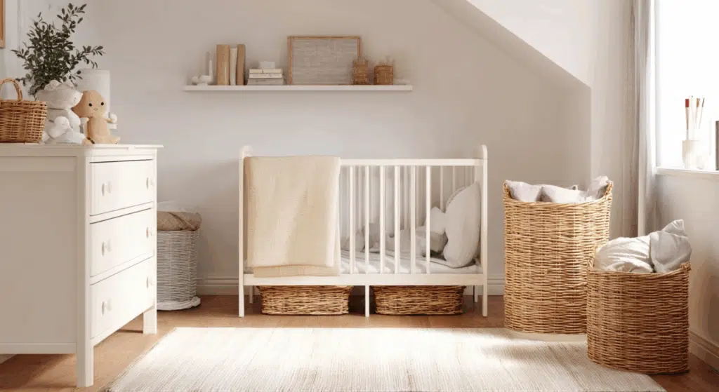 hidden storage baskets