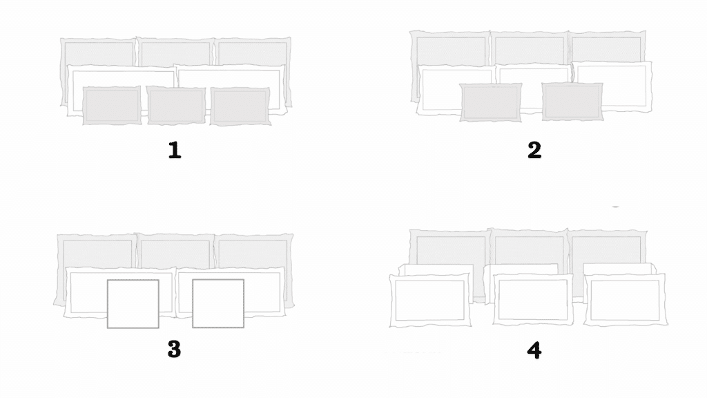 how to arrange pillows on a king bed