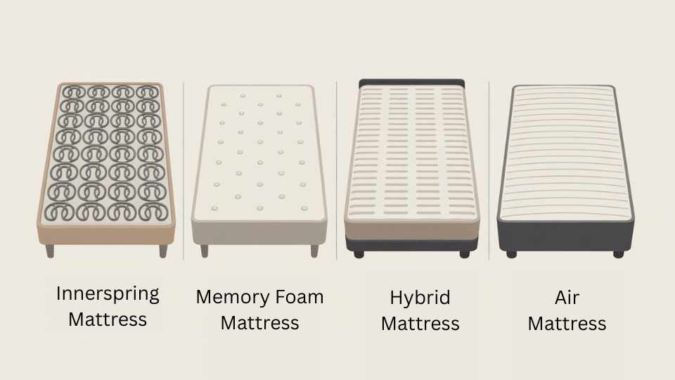 hybrid-mattresses-compared-to-other-mattress-types