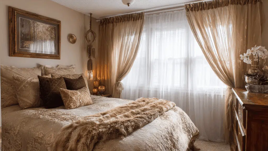 layered window treatments for depth