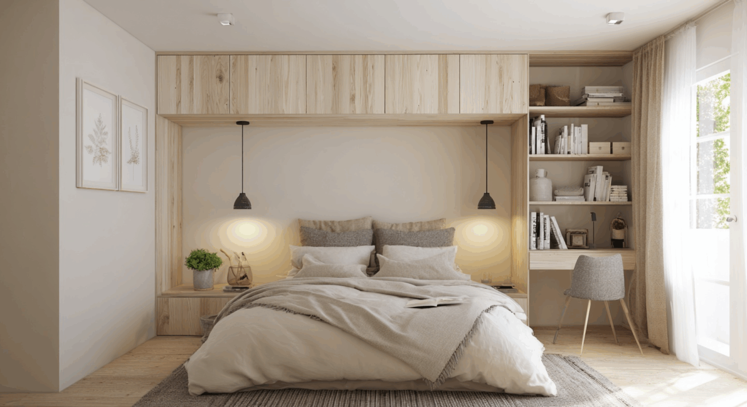 30 Tiny or Very Small Bedroom Ideas That Maximize Space - Easy Rest