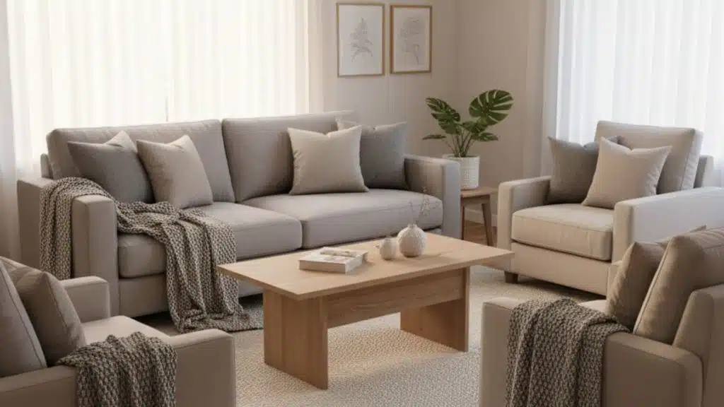 living room with chill aesthetic