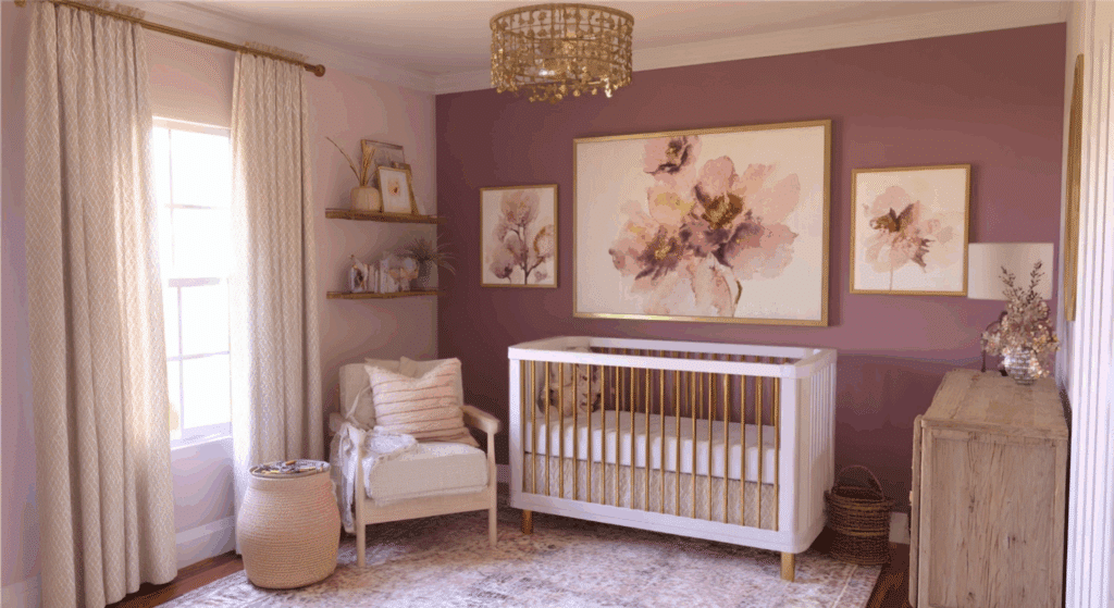 mauve and ivory color scheme
