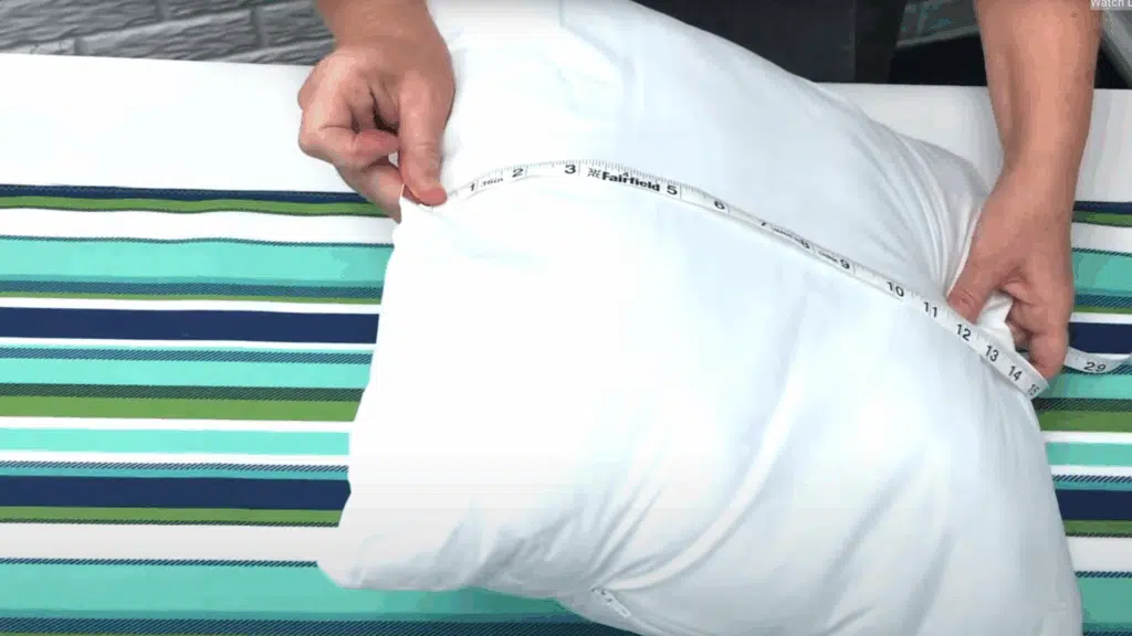 measure the pillow foam