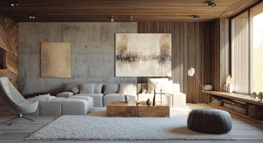 modern organic living room