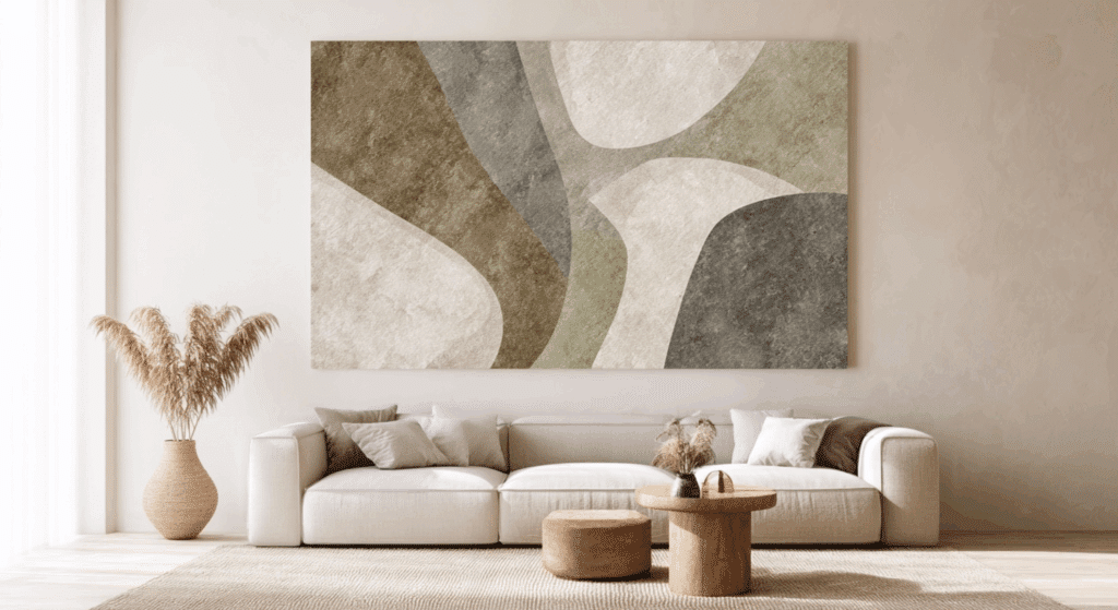 organic artwork and abstract shapes