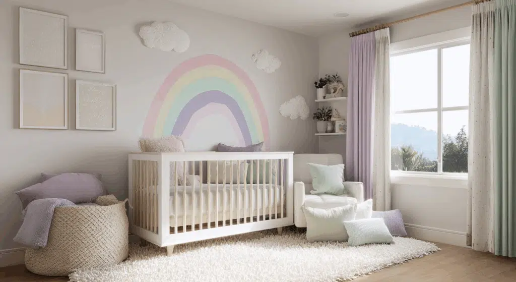 pastel rainbow decor