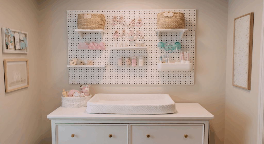 pegboard organizer wall