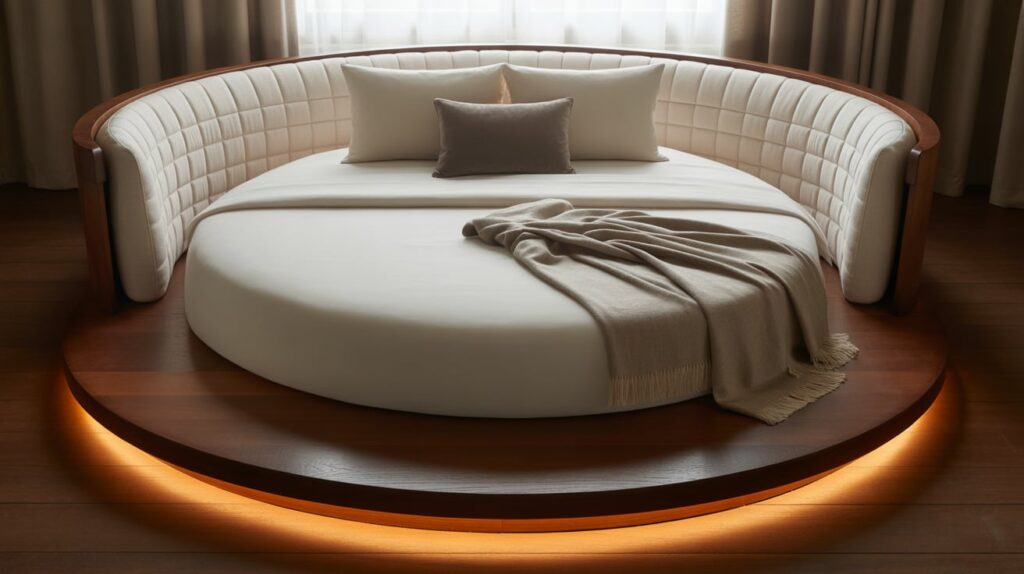 round bed