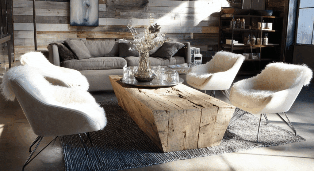 rustic meets modern mix