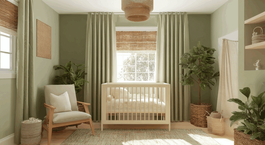 sage green and cream palette