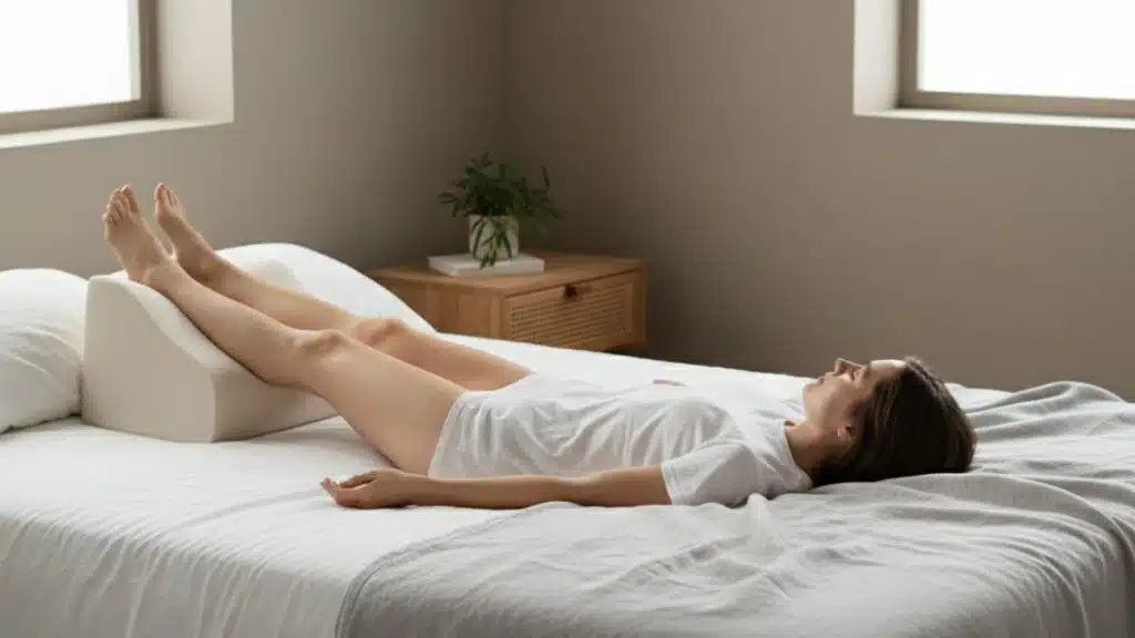 sleeping on your back with elevation