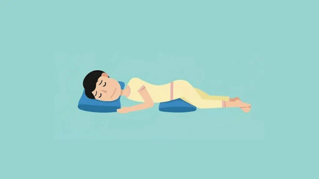 sleeping position to avoid sleeping on stomach