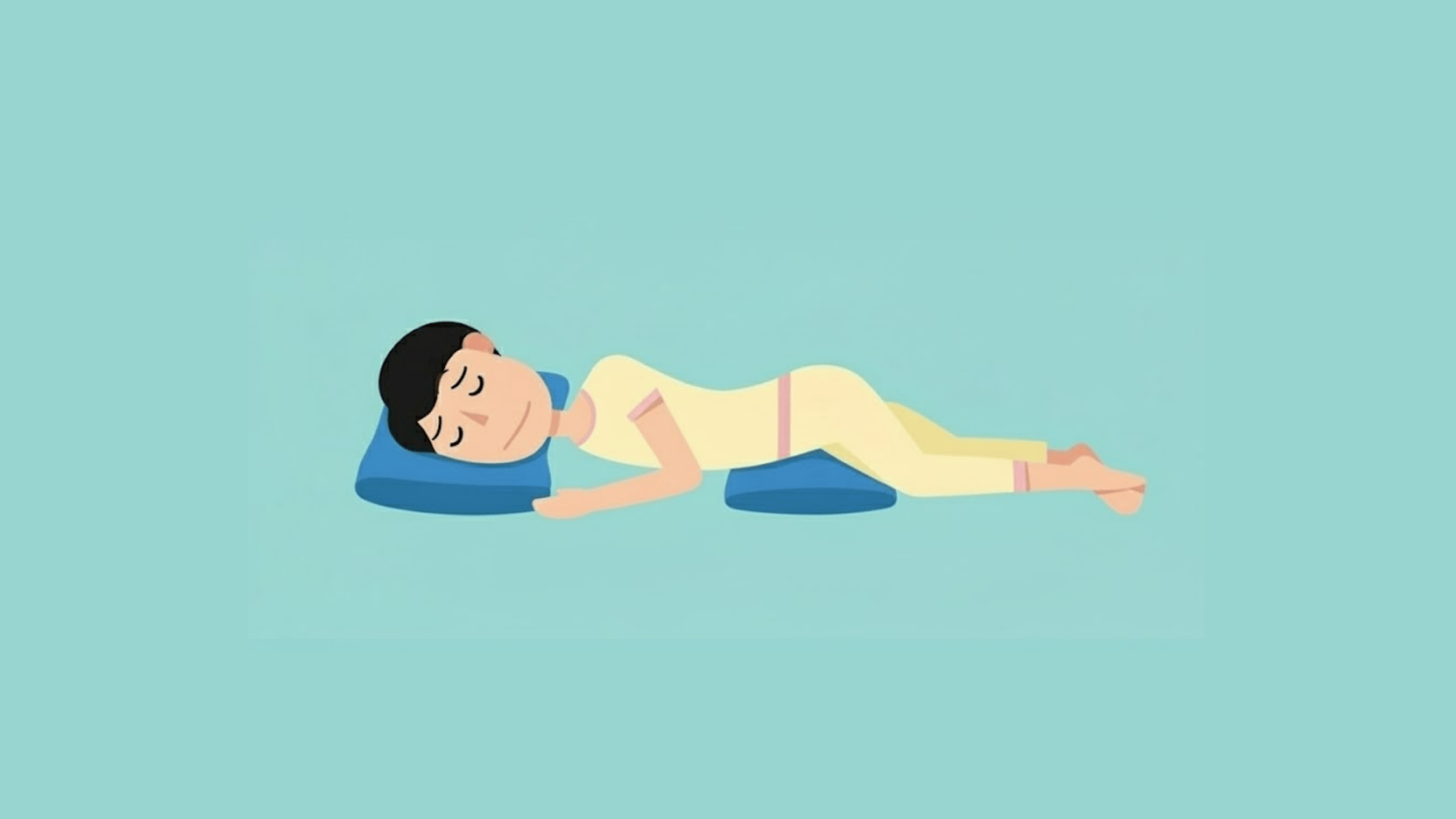 Natural Resting Position Best Sleeping Position for Upper Back Pain and Neck Pain - Easy Rest