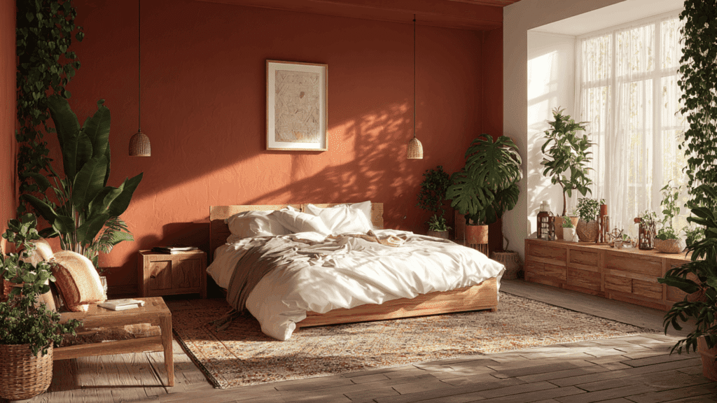 terracotta walls for rustic look