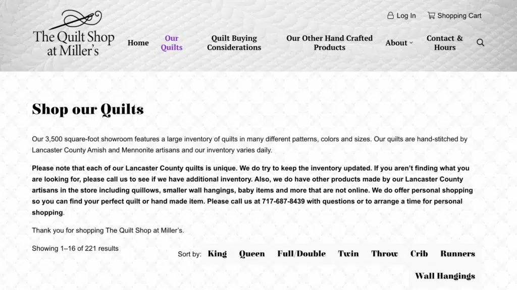 the quilt shop at miller s
