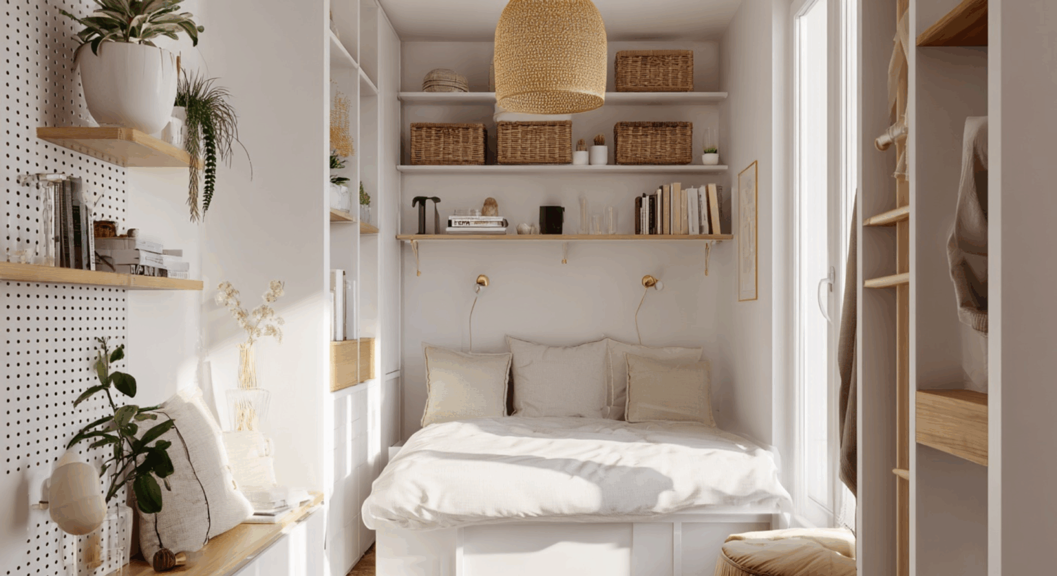 30 Tiny or Very Small Bedroom Ideas That Maximize Space - Easy Rest