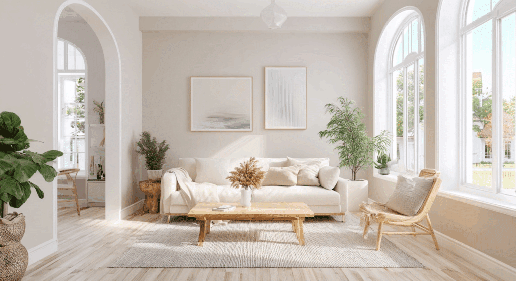 use light colors on walls