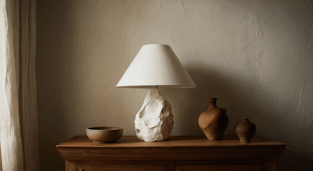 use unpolished finishes to maintain that raw natural aesthetic