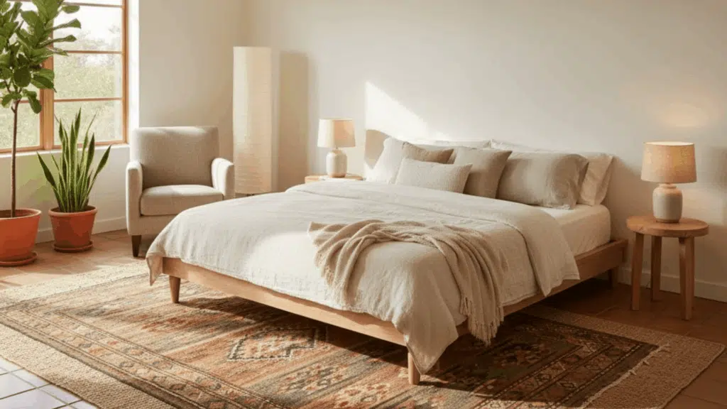 vintage rugs with earthy hues