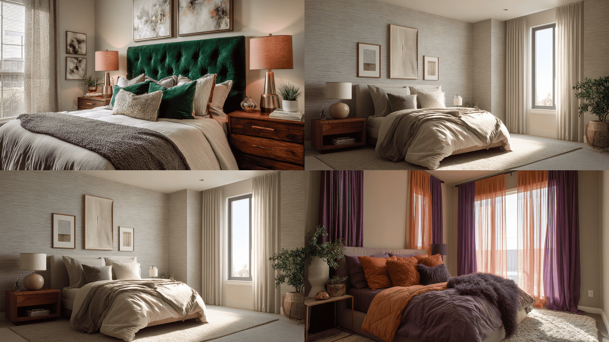 warm aesthetic cozy bedroom