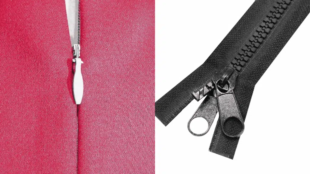 zipper styles and mechanisms