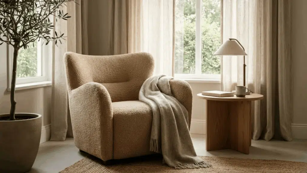 add a cozy armchair or chaise lounge