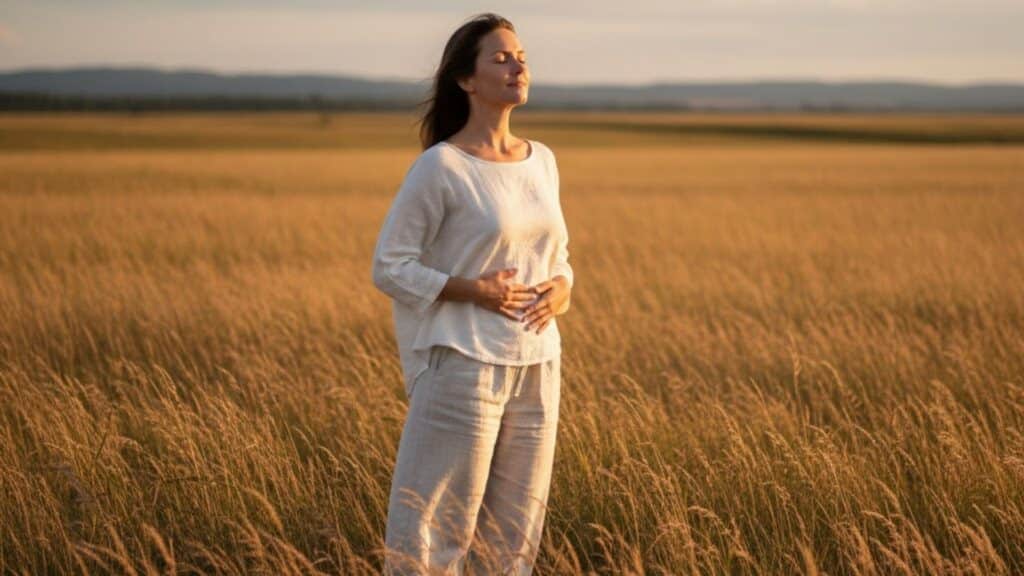 breathing exercises in the fresh air