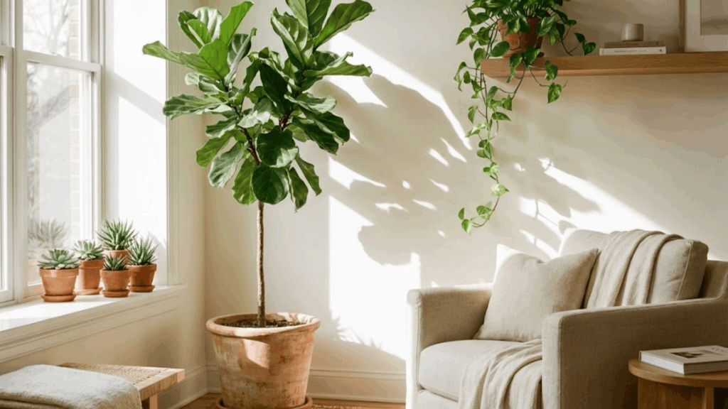 bring in plants or greenery