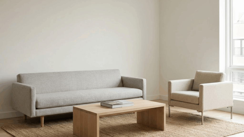 choose sleek streamlined furniture with clean lines