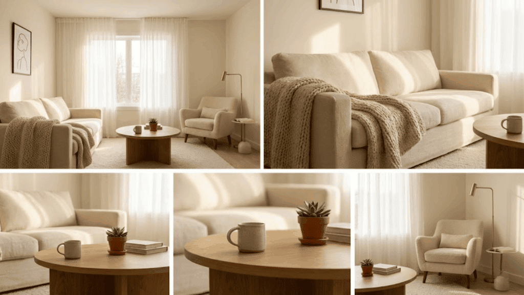 cozy minimalist living room inspiration