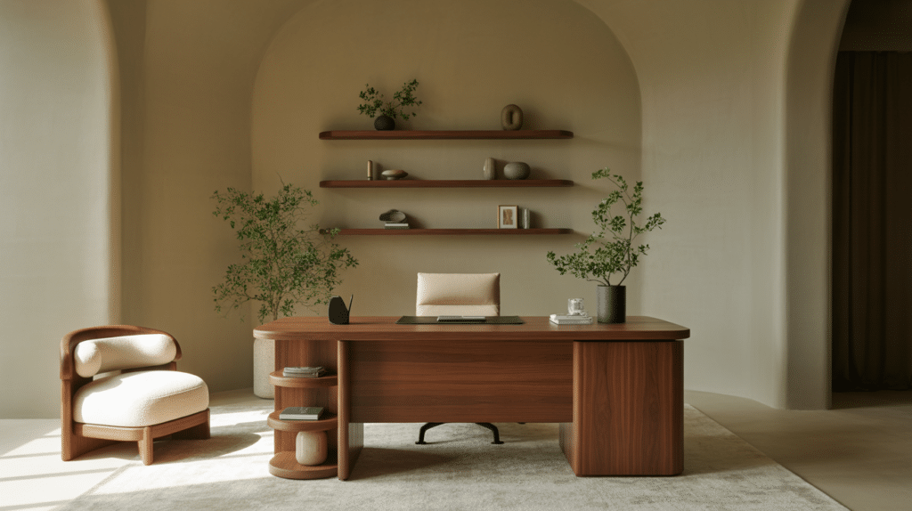 curved furniture office idea