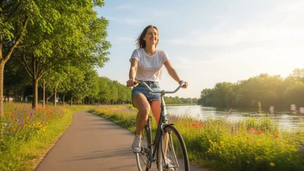 cycling through scenic routes