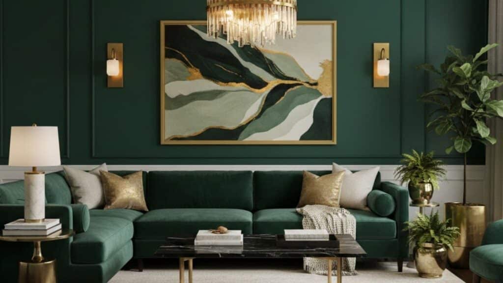 emerald green living room ideas worth stealing