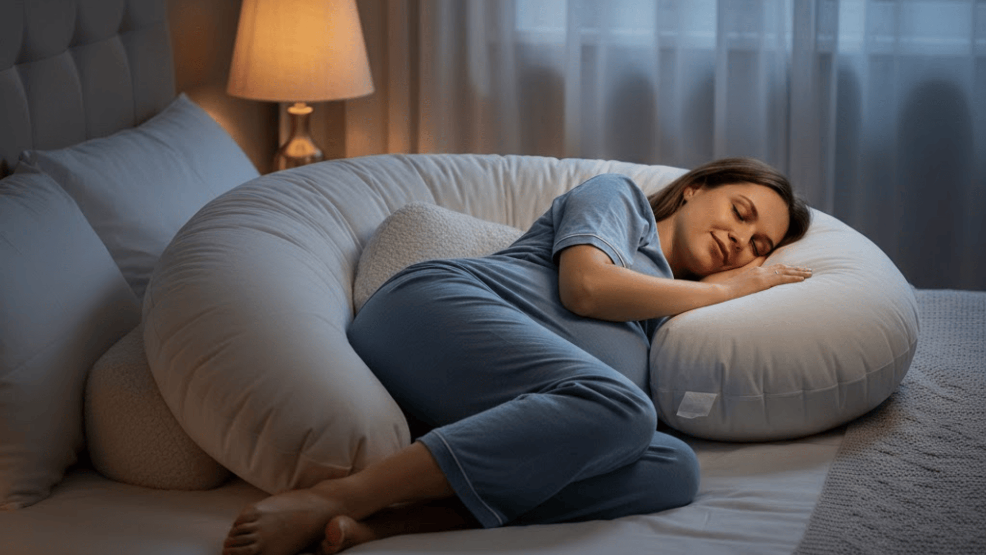 how to sleep with a pregnancy pillow
