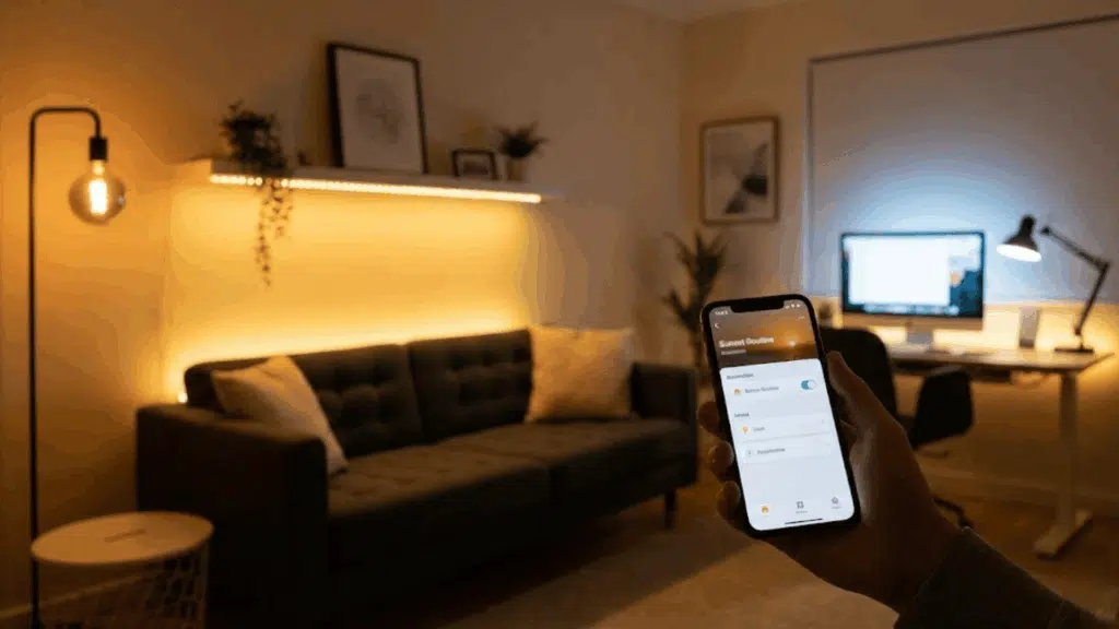 integrate smart lighting for seamless routines